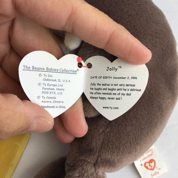 Vintage Beanie Baby Stuffed Toy Plush Animal - Jolly Walrus 1996 - Picture 5 of 5